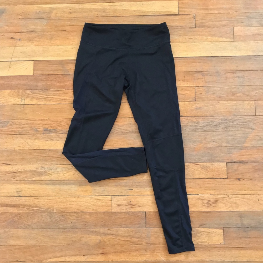 Fabletics x Demi Lovato Black Mesh Moto Leggings